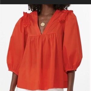 Harshman | Cheryl Blouse in Coral